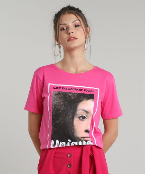 Blusa-Feminina--Be-Unique--Manga-Curta-Decote-Redondo-Rosa-9659336-Rosa_1