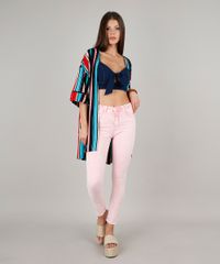 Calca-de-Sarja-Feminina-Skinny-com-Bolsos-Rosa-Claro-9664028-Rosa_Claro_3
