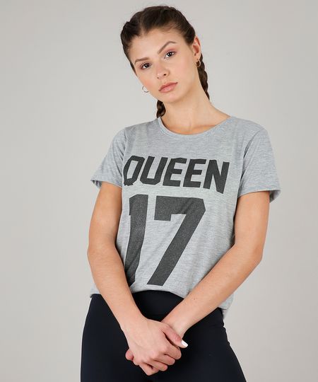 Blusa-Feminina-Esportiva-Ace--Queen-17--Manga-Curta-Decote-Redondo-Cinza-Mescla-Claro-9596223-Cinza_Mescla_Claro_1
