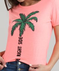 Blusa-Feminina--The-Right-Side--Manga-Curta-Decote-Redondo-Rosa-Neon-9617237-Rosa_Neon_4