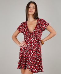 Vestido-Feminino-Estampado-Animal-Print-Transpassado-Manga-Curta-Decote-V-Vermelho-9619877-Vermelho_1