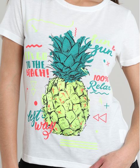 blusa de abacaxi feminina