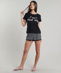 Pijama-Feminino--I-Can-t-Adult-Today--Manga-Curta-Preto-9638670-Preto_1