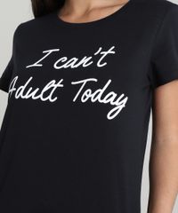 Pijama-Feminino--I-Can-t-Adult-Today--Manga-Curta-Preto-9638670-Preto_3