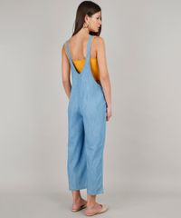 Macacao-Jeans-Feminino-Amplo-com-Bolso-Alcas-Largas--Azul-Claro-9654601-Azul_Claro_2