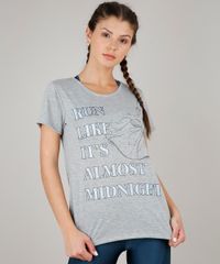 Blusa-Feminina-Cinderela--Run--Manga-Curta-Decote-Redondo-Cinza-Mescla-Claro-9596231-Cinza_Mescla_Claro_1