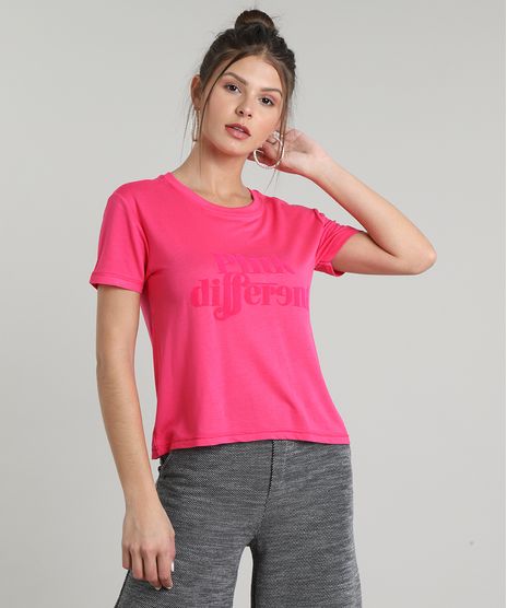 Blusa-Feminina-em-Moletom--Pink-Different--Manga-Curta-Decote-Redondo-Rosa-9654347-Rosa_1