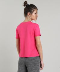 Blusa-Feminina-em-Moletom--Pink-Different--Manga-Curta-Decote-Redondo-Rosa-9654347-Rosa_2