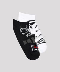 Kit-de-2-Meias-Femininas-Cano-Baixo-Star-Wars-Multicor-9659750-Multicor_1