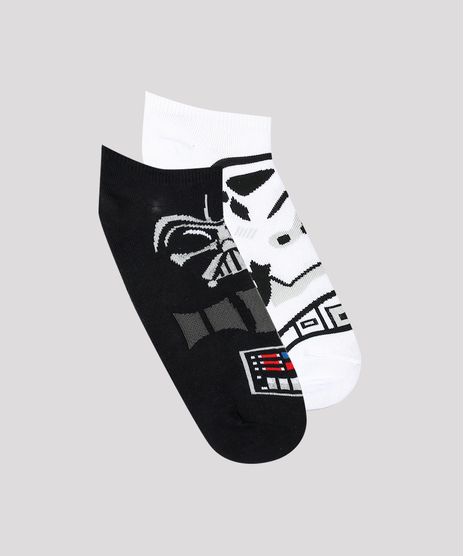 Kit-de-2-Meias-Femininas-Cano-Baixo-Star-Wars-Multicor-9659750-Multicor_1