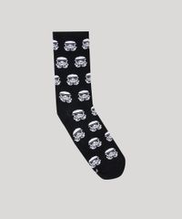Meia-Feminina-Cano-Alto-Star-Wars-Stormtrooper-Estampada-Preta-9659751-Preto_1