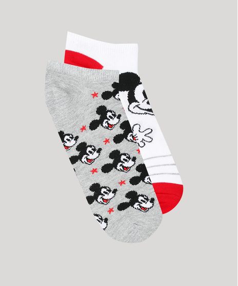 Kit-de-2-Meias-Femininas-Cano-Baixo-Mickey-Multicor-9659746-Multicor_1