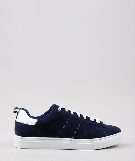Tenis-Masculino-Oneself-em-Suede--Azul-Marinho-9668437-Azul_Marinho_1