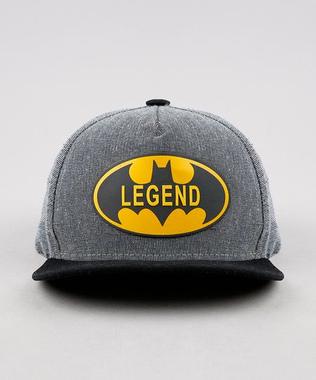 Bone-Infantil-Aba-Reta-Batman-Cinza-Mescla-Escuro-9639472-Cinza_Mescla_Escuro_1