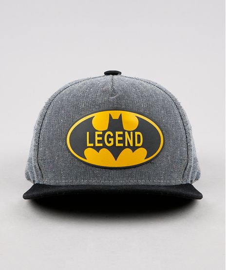 Bone-Infantil-Aba-Reta-Batman-Cinza-Mescla-Escuro-9639472-Cinza_Mescla_Escuro_1