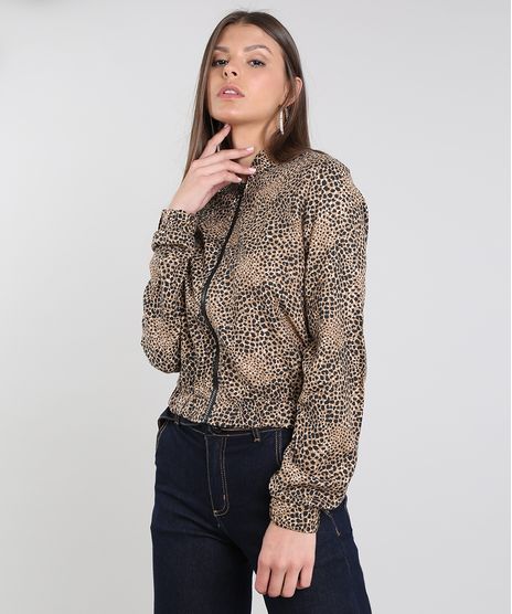 Jaqueta-Bomber-Feminina-Estampada-Animal-Print-com-Ziper-Bege-9600349-Bege_1