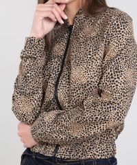 Jaqueta-Bomber-Feminina-Estampada-Animal-Print-com-Ziper-Bege-9600349-Bege_4