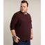 Camiseta-Masculina-Plus-Size-Comfort-com-Botoes-e-Martingale-Manga-Longa-Gola-Careca-Vinho-9471102-Vinho_1