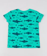 Camiseta-Infantil-Estampada-de-Tubarao-Manga-Curta--Verde-9629782-Verde_2