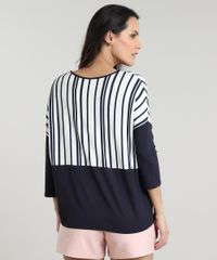 Blusa-Feminina-Basica-Listrada-com-Recorte-Manga-3-4-Decote-Redondo-Off-White-9616972-Off_White_2