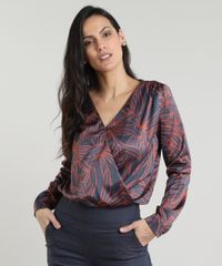Body-Feminino-Bluse-Transpassado-Acetinado-Estampado-de-Folhagem-Manga-Longa-Decote-V-Azul-Marinho-9600793-Azul_Marinho_1