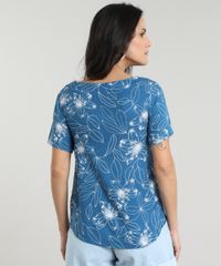 Blusa-Feminina-Estampado-Floral-Manga-Curta-Decote-Redondo-Azul-9622009-Azul_2 Blusa-Feminina-Estampado-Floral-Manga-Curta-Decote-Redondo-Azul-9622009-Azul_2