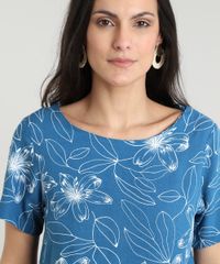 Blusa-Feminina-Estampado-Floral-Manga-Curta-Decote-Redondo-Azul-9622009-Azul_4 Blusa-Feminina-Estampado-Floral-Manga-Curta-Decote-Redondo-Azul-9622009-Azul_4