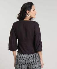 Blusa-Feminina-Cropped-com-No-Manga-7-8-Decote-V-Preta-9535288-Preto_2