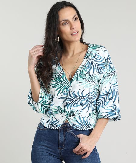 Blusa-Feminina-Cropped-Estampada-de-Folhagem-com-No-Manga-7-8-Decote-V-Branca-9535289-Branco_1 Blusa-Feminina-Cropped-Estampada-de-Folhagem-com-No-Manga-7-8-Decote-V-Branca-9535289-Branco_1