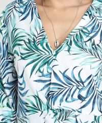 Blusa-Feminina-Cropped-Estampada-de-Folhagem-com-No-Manga-7-8-Decote-V-Branca-9535289-Branco_4