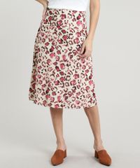 Saia-Feminina-Midi-Estampada-Animal-Print-com-Recorte-Kaki-9617835-Kaki_1