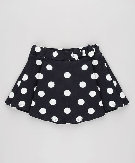 Short-Saia-Infantil-Estampado-de-Poa-Com-Laco-Preto-9631453-Preto_1