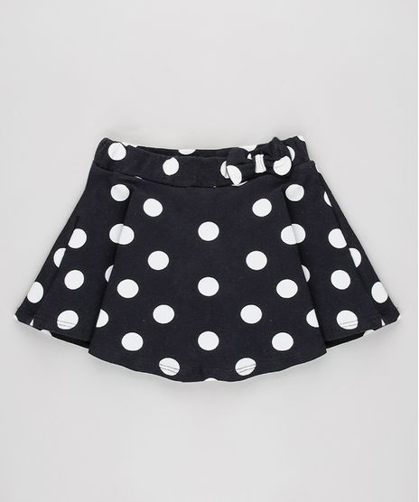 Short-Saia-Infantil-Estampado-de-Poa-Com-Laco-Preto-9631453-Preto_1