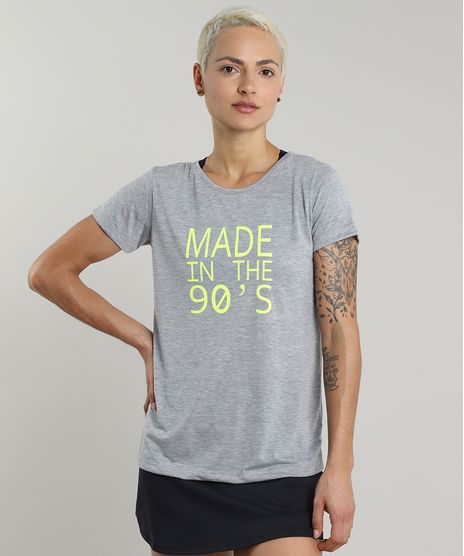 Blusa-Feminina-Esportiva-Ace--Made-in-the-90-s--Manga-Curta-Cinza-Mescla-9571673-Cinza_Mescla_1
