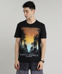 Camiseta-Masculina--Santa-Monica--Manga-Curta-Gola-Careca-Preta-9593801-Preto_1