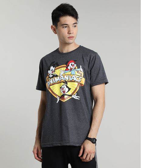 Camiseta-Masculina-Animaniacs-Manga-Curta-Gola-Careca-Cinza-Mescla-Claro-9677147-Cinza_Mescla_Claro_1