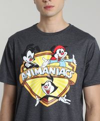 Camiseta-Masculina-Animaniacs-Manga-Curta-Gola-Careca-Cinza-Mescla-Claro-9677147-Cinza_Mescla_Claro_4