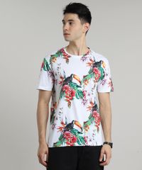 Camiseta-Masculina-Estampada-de-Tucanos-Manga-Curta-Gola-Careca-Branca-9597455-Branco_1