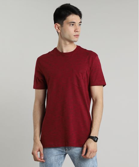 Camiseta-Masculina-Basica-Mescla-com-Bolso-Manga-Curta-Gola-Careca-Vinho-9682789-Vinho_1