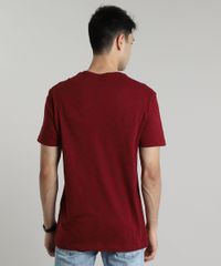 Camiseta-Masculina-Basica-Mescla-com-Bolso-Manga-Curta-Gola-Careca-Vinho-9682789-Vinho_2