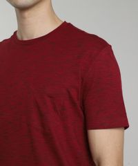 Camiseta-Masculina-Basica-Mescla-com-Bolso-Manga-Curta-Gola-Careca-Vinho-9682789-Vinho_4