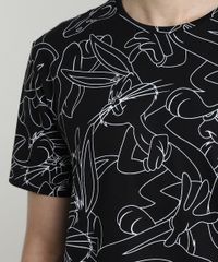 Camiseta-Masculina-Pernalonga-Estampada-Manga-Curta-Gola-Careca-Preta-9597456-Preto_4
