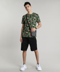 Camiseta-Masculina-Estampada-de-Flamingos-e-Folhagem-Manga-Curta-Gola-Careca-Preta-9597342-Preto_3