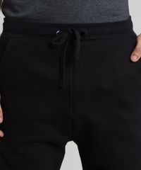 Calca-Masculina-Relaxed-em-Moletom-Estampada-Quadriculado-Preta-9610249-Preto_2