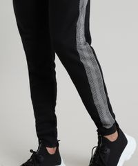 Calca-Masculina-Relaxed-em-Moletom-Estampada-Quadriculado-Preta-9610249-Preto_5