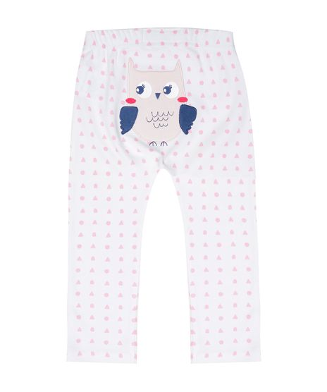 Calca-Estampada-Coruja-em-Algodao---Sustentavel-Branca-8462165-Branco_1