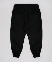 Calca-de-Sarja-Infantil-Jogger-com-Bolsos-Preto-9632470-Preto_2