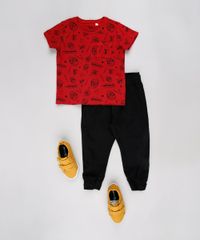 Calca-de-Sarja-Infantil-Jogger-com-Bolsos-Preto-9632470-Preto_3