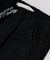 Calca-de-Sarja-Infantil-Jogger-com-Bolsos-Preto-9632470-Preto_5