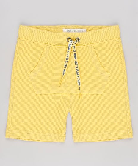 Bermuda-Infantil-Canelada-com-Bolso-Amarela-9544528-Amarelo_1